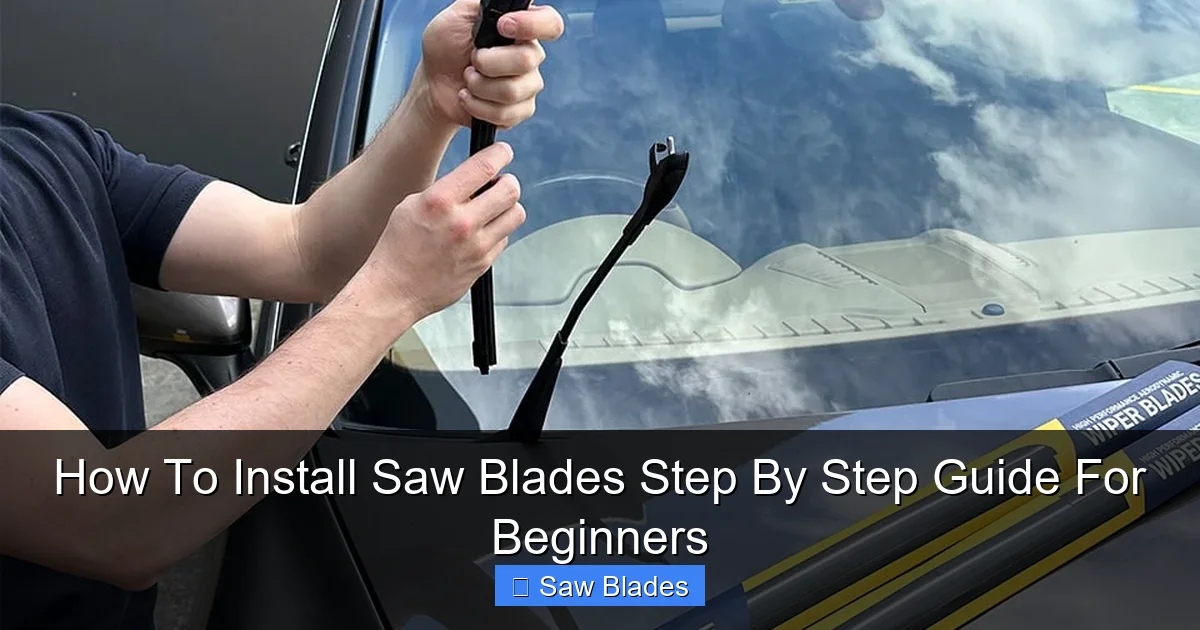 How To Install Saw Blades Step By Step Guide For Beginners
