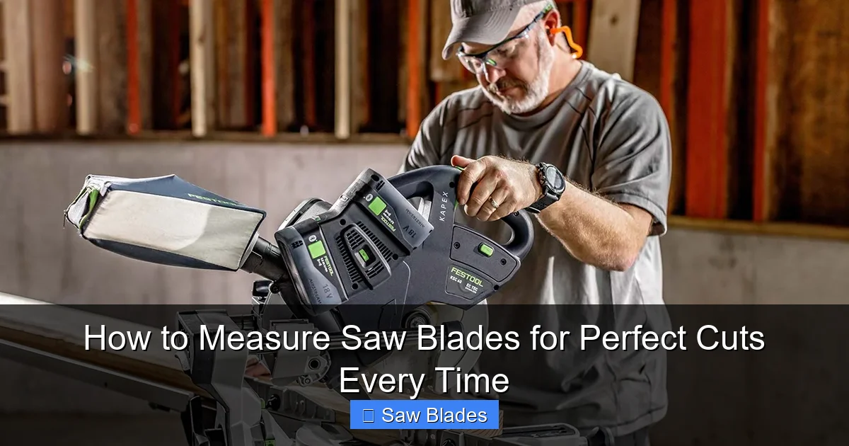 How to Measure Saw Blades for Perfect Cuts Every Time