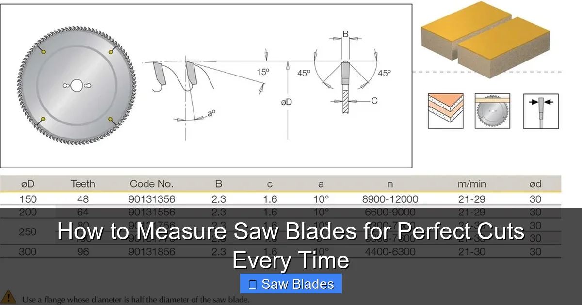 How to Measure Saw Blades for Perfect Cuts Every Time