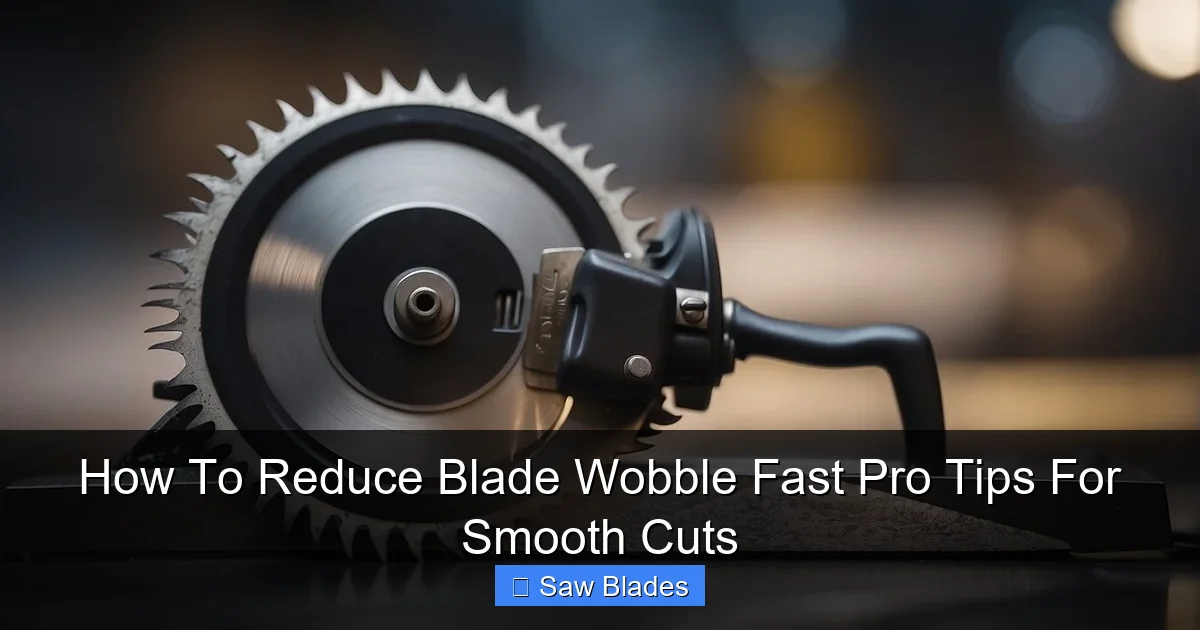 How To Reduce Blade Wobble Fast Pro Tips For Smooth Cuts