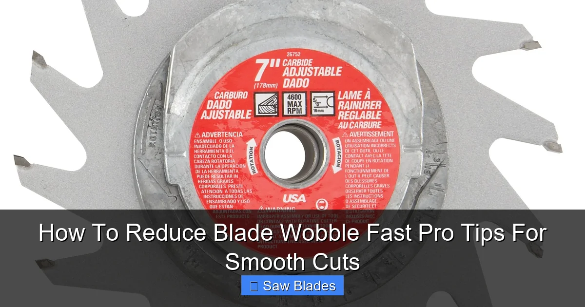How To Reduce Blade Wobble Fast Pro Tips For Smooth Cuts