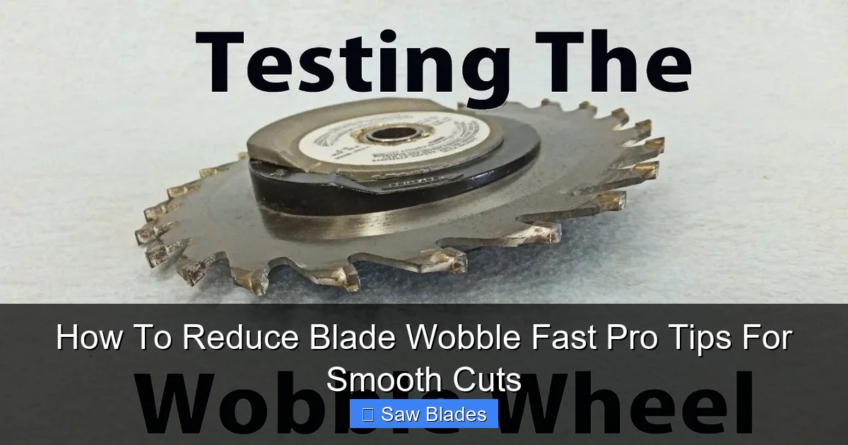 How To Reduce Blade Wobble Fast Pro Tips For Smooth Cuts