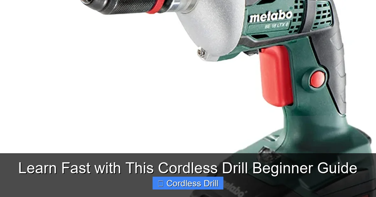 Learn Fast with This Cordless Drill Beginner Guide