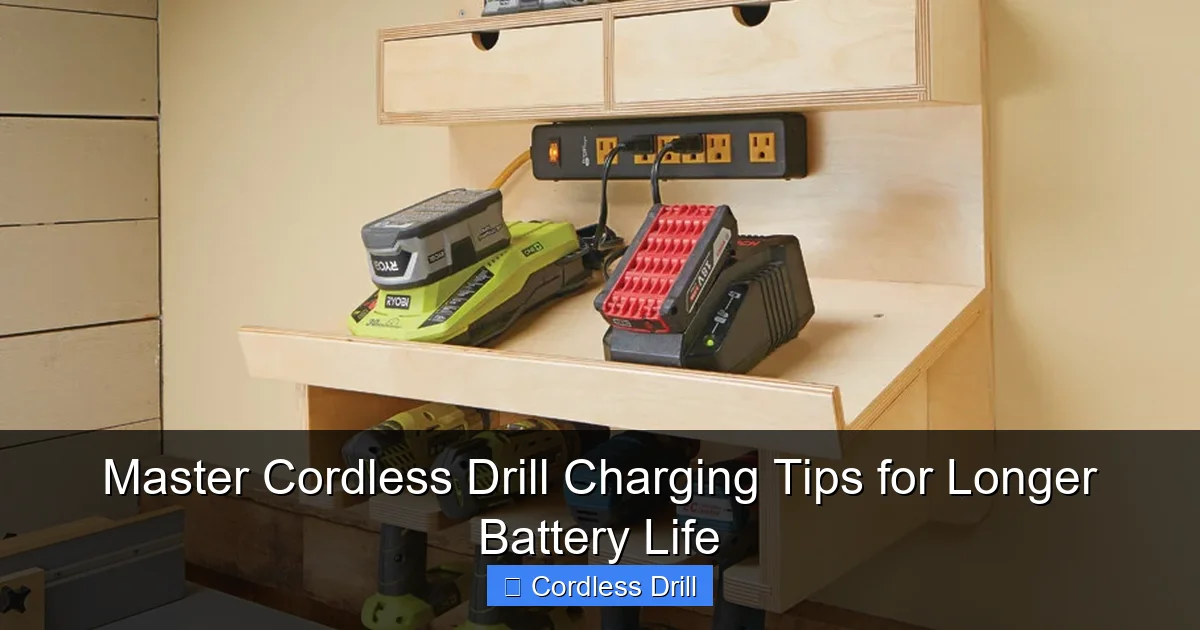 Master Cordless Drill Charging Tips for Longer Battery Life