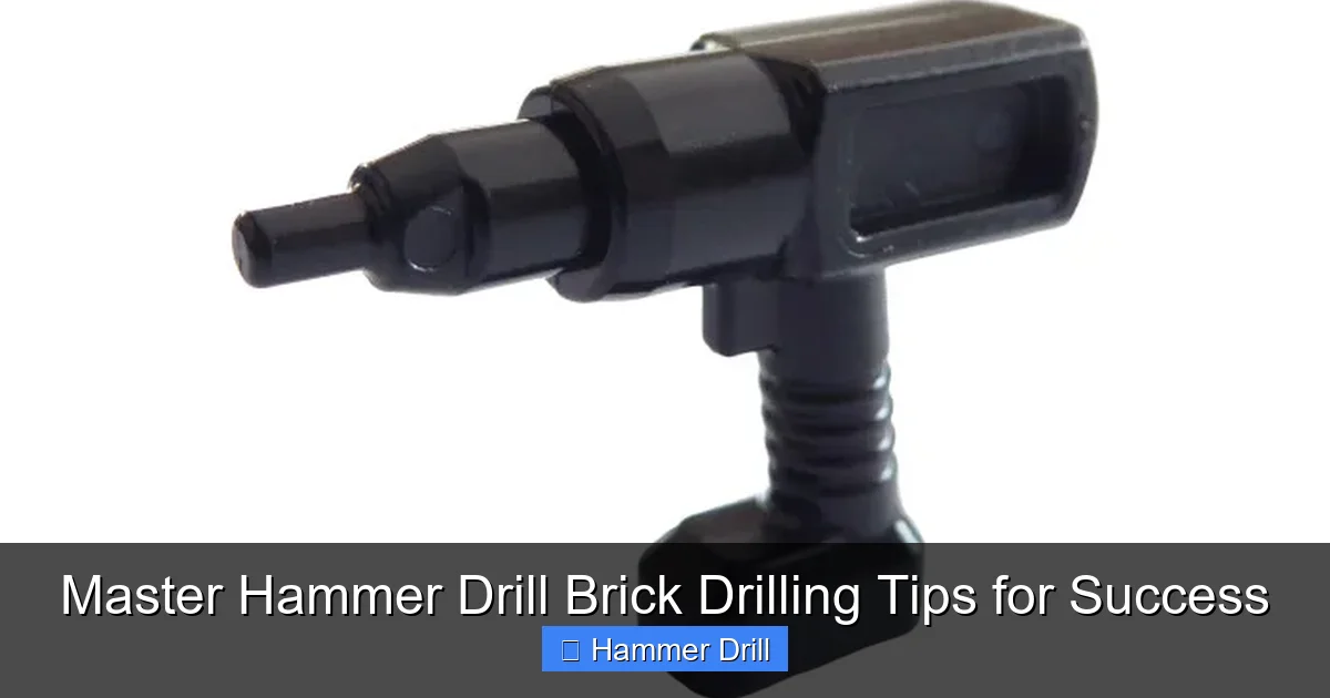 Master Hammer Drill Brick Drilling Tips for Success