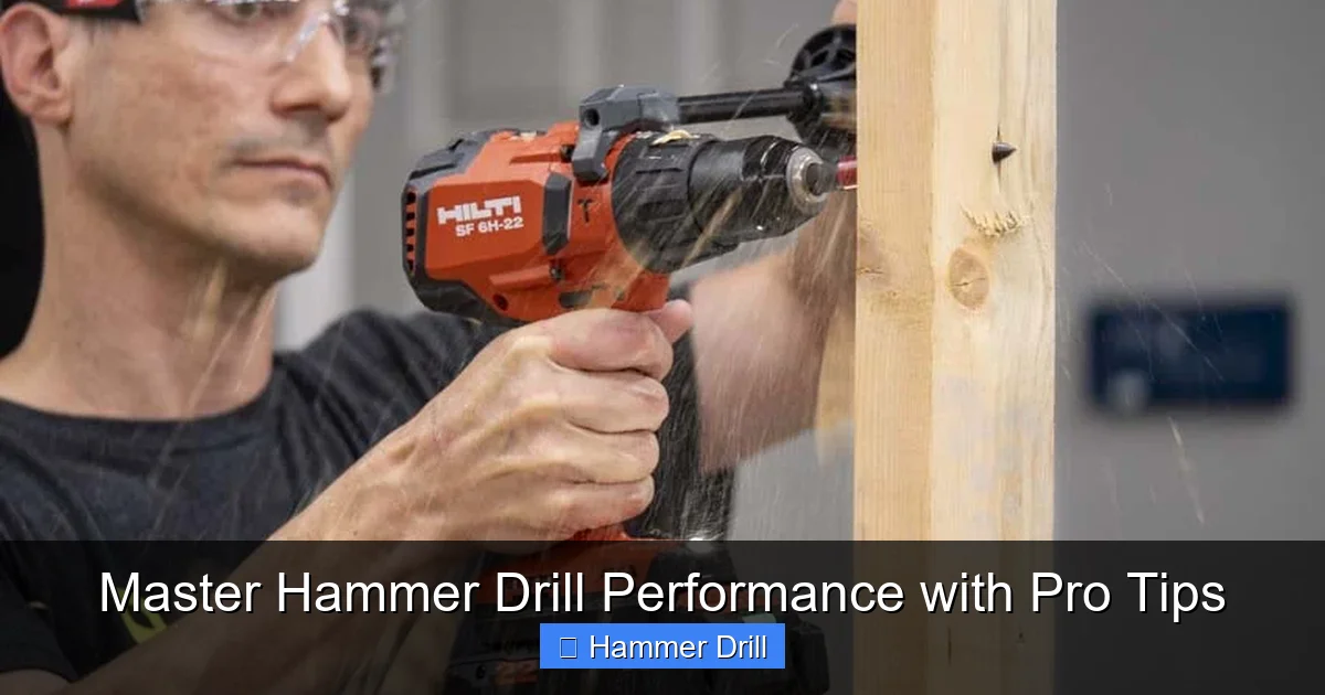 Master Hammer Drill Performance with Pro Tips