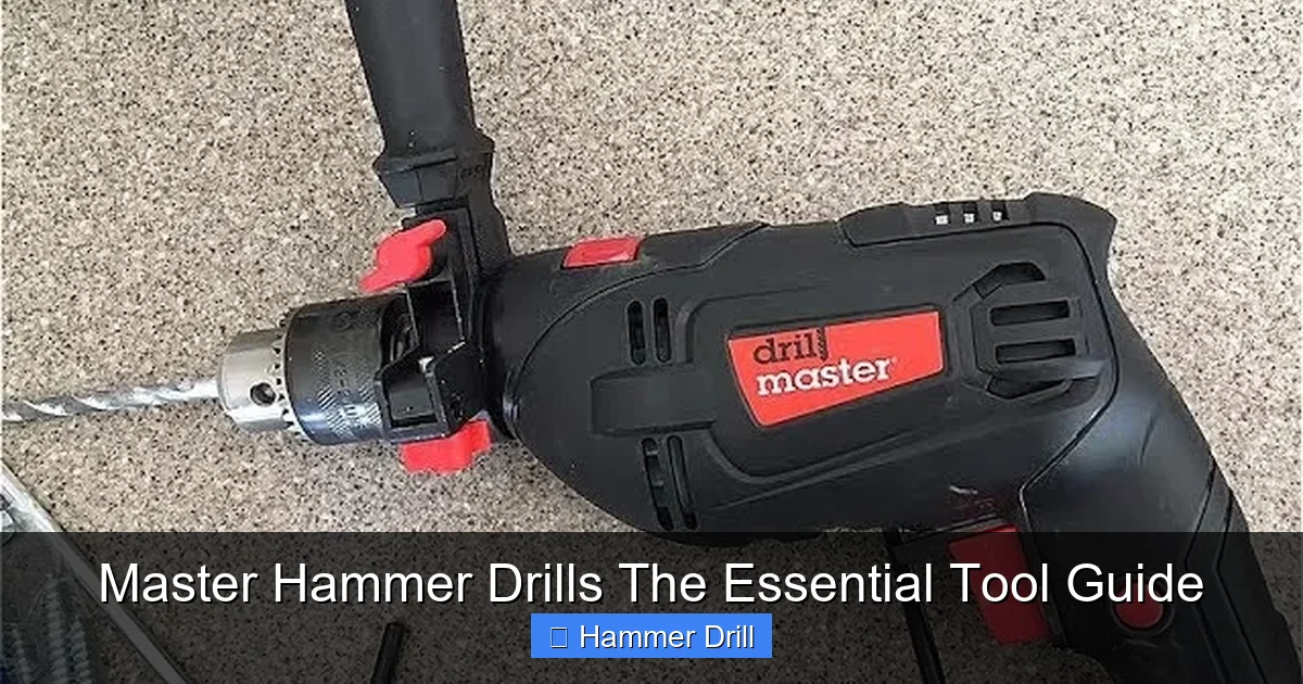 Master Hammer Drills The Essential Tool Guide