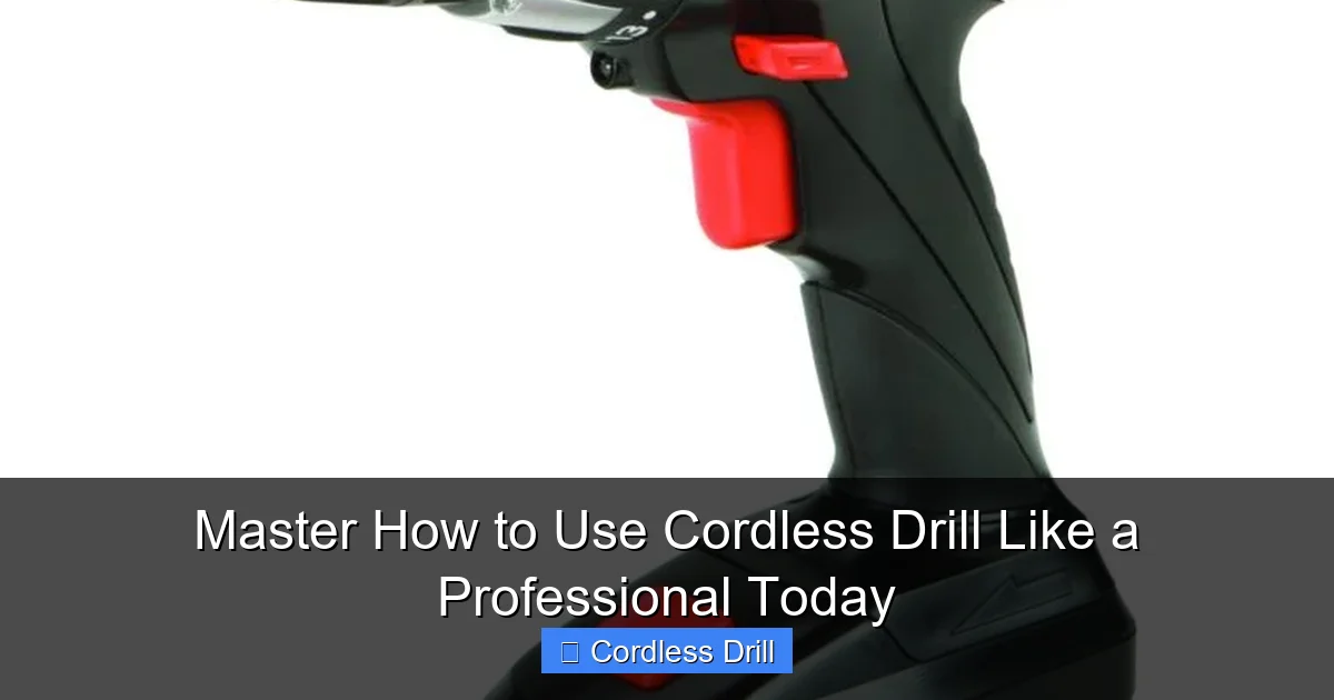 Master How to Use Cordless Drill Like a Professional Today