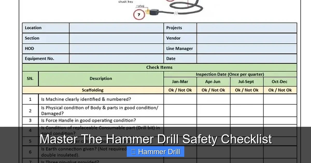 Master The Hammer Drill Safety Checklist
