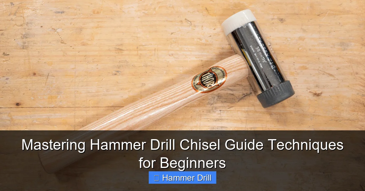Mastering Hammer Drill Chisel Guide Techniques for Beginners