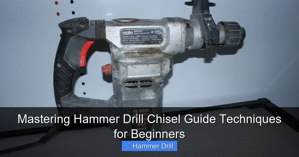 Mastering Hammer Drill Chisel Guide Techniques for Beginners