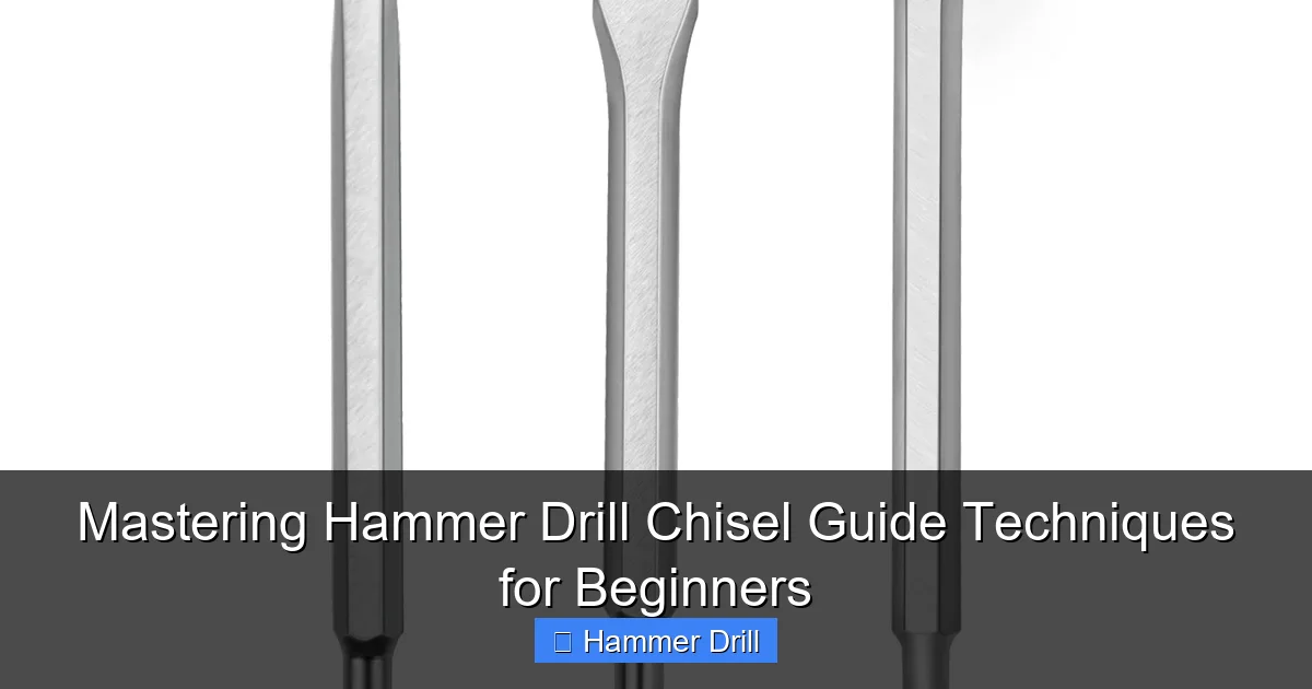 Mastering Hammer Drill Chisel Guide Techniques for Beginners