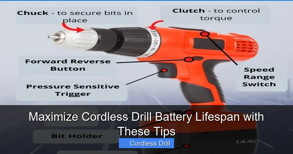 Maximize Cordless Drill Battery Lifespan with These Tips