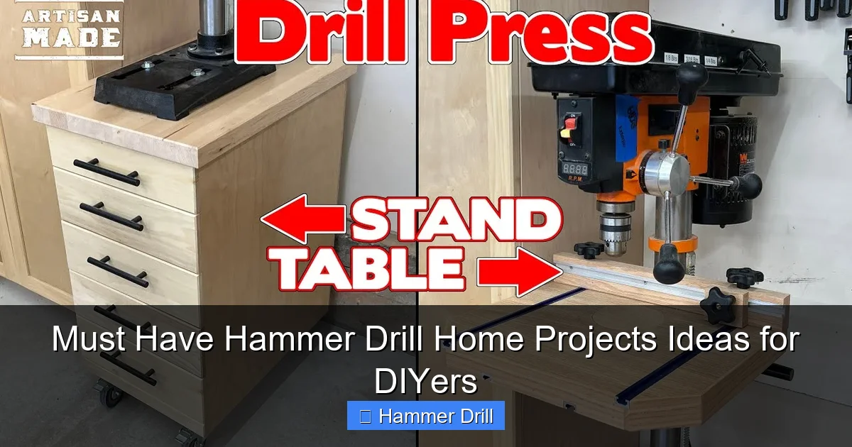 Must Have Hammer Drill Home Projects Ideas for DIYers