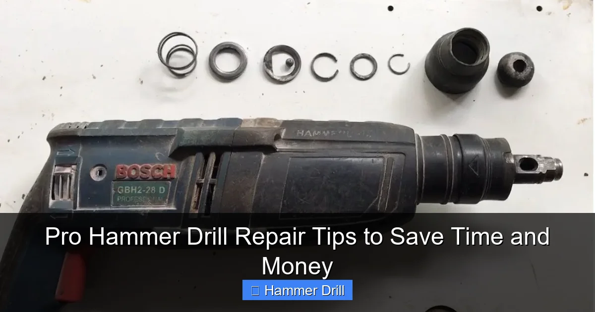 Pro Hammer Drill Repair Tips to Save Time and Money
