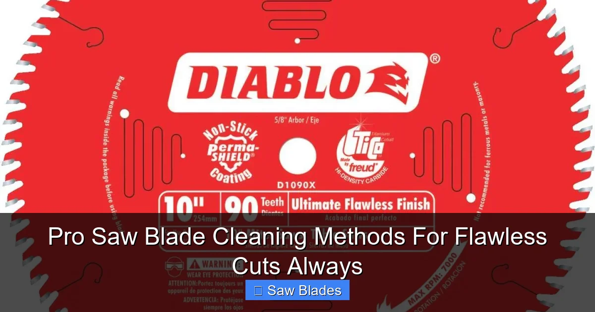 Pro Saw Blade Cleaning Methods For Flawless Cuts Always