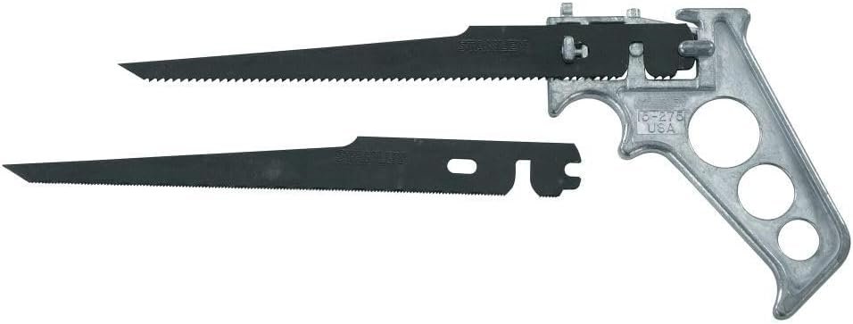 Stanley 4-Way Keyhole Saw with Two Durable Replacement Blades