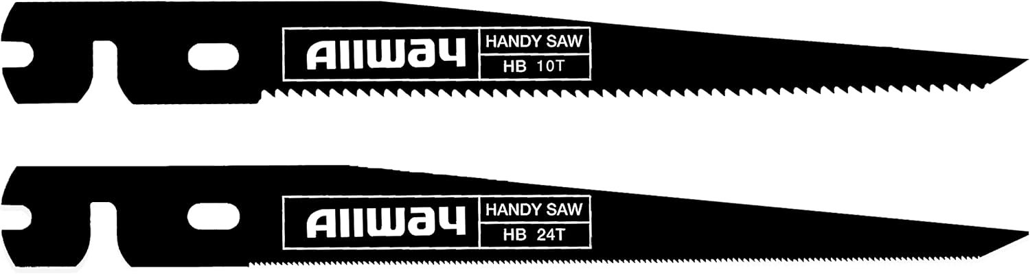 ALLWAY HBA Handy Saw Replacement Blades, 2-Pack High-Carbon Steel for 