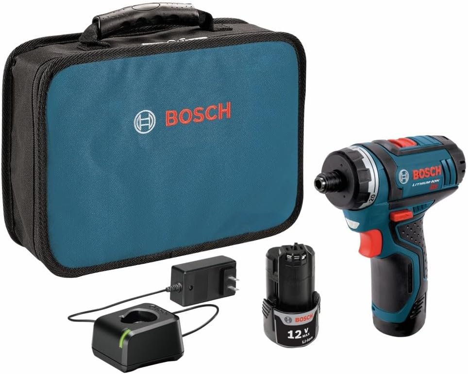 Bosch PS21-2A 12V Max Two-Speed Pocket Driver Kit with Compact Design 
