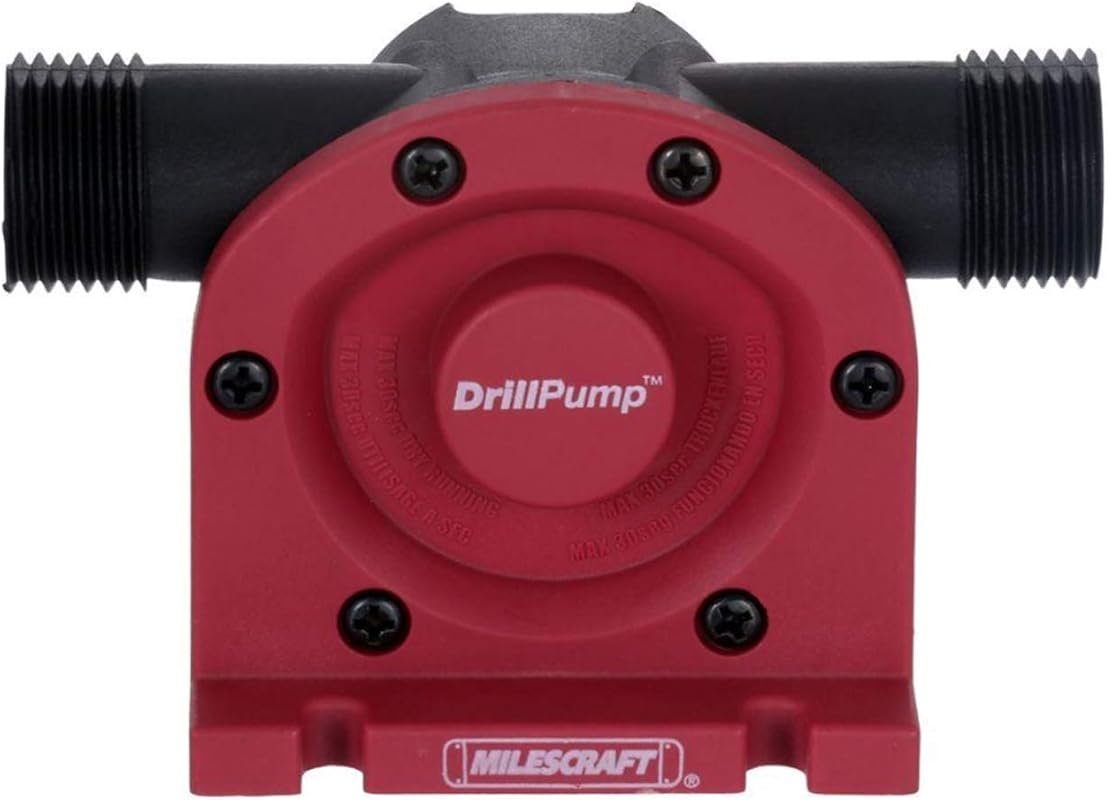 Milescraft DrillPump750: Self-Priming Water Pump Attachment for Drills
