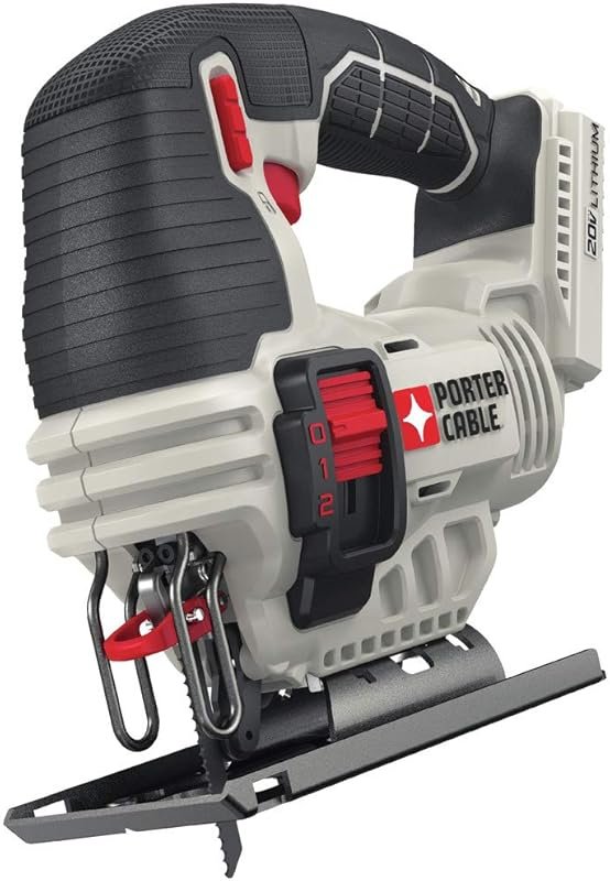 PORTER-CABLE 20V MAX Cordless Jigsaw with 2500 SPM for High-Speed Cutt