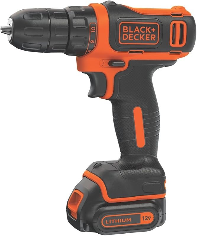 BLACK+DECKER 12V MAX Cordless Drill and Driver Kit with Battery and Ch