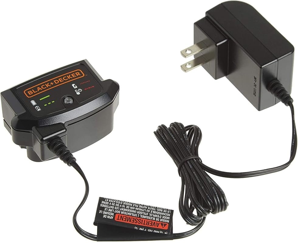 BLACK+DECKER 20V MAX Lithium Battery Charger for 12V and 20V Batteries