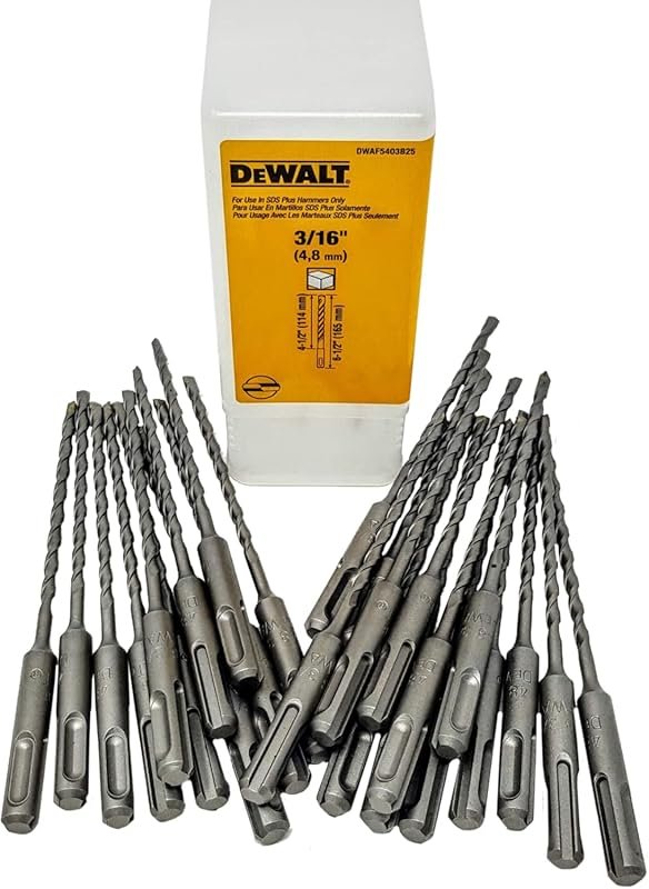 Dewalt DWAF5403B25 DWAF5403 3/16 inch x 6-1/2 inch SDS Rotary Hammer Bits