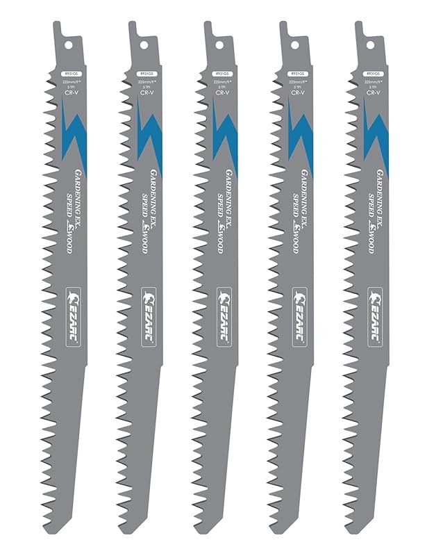 EZARC R931GS 9-Inch Wood Pruning Reciprocating Saw Blades 5TPI for Tre
