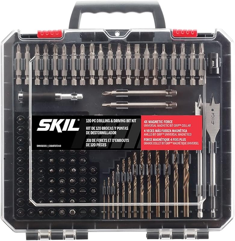 SKIL 120-Piece Drilling and Screw Driving Bit Set with Convenient Bit 
