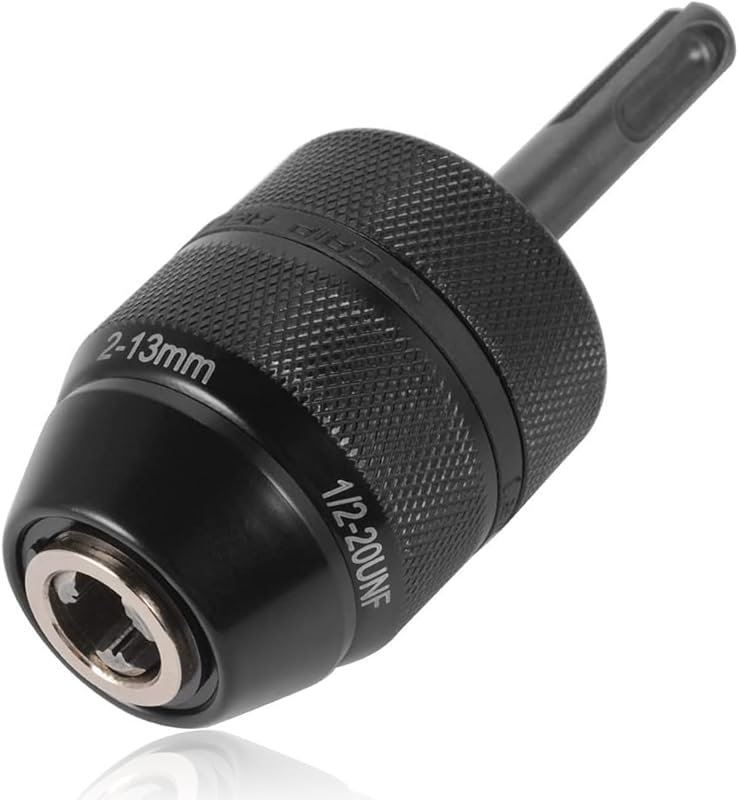 Mesee 2-13MM Keyless SDS Plus Drill Chuck Adapter for Professional Hea