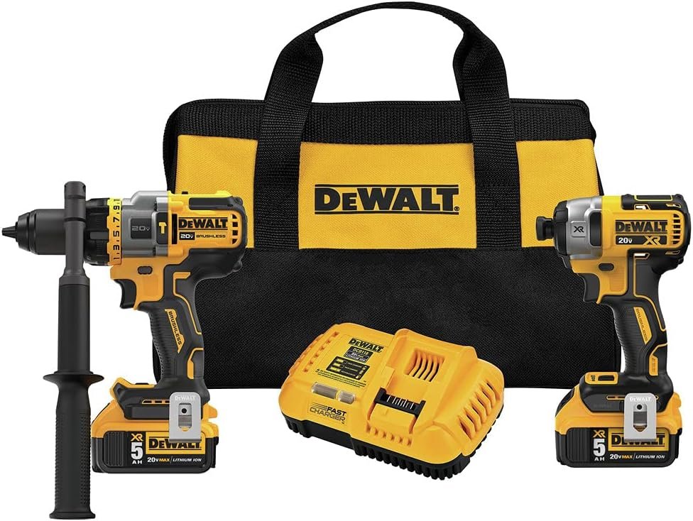 DEWALT 20V MAX FLEXVOLT ADVANTAGE Hammer Drill and Impact Driver 2-Too