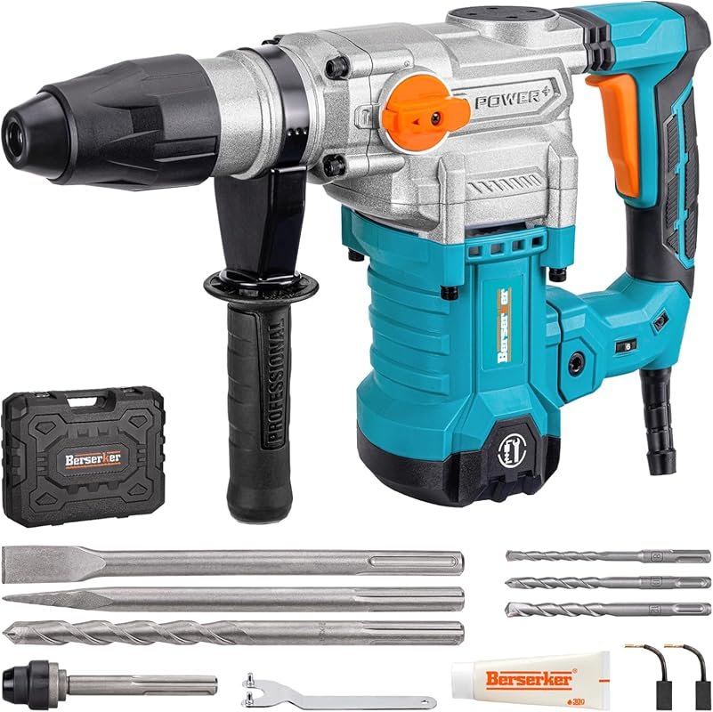 Berserker 13 Amp 1-9/16 Inch SDS-Max Heavy Duty Rotary Hammer Drill wi
