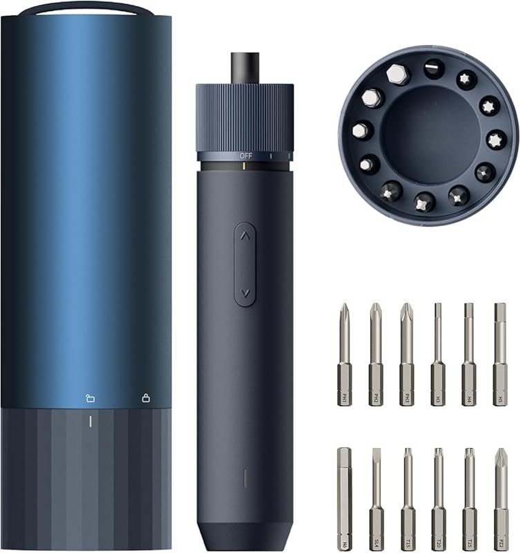 HOTO Cordless Electric Screwdriver with USB-C Charging, 3 Torque Setti