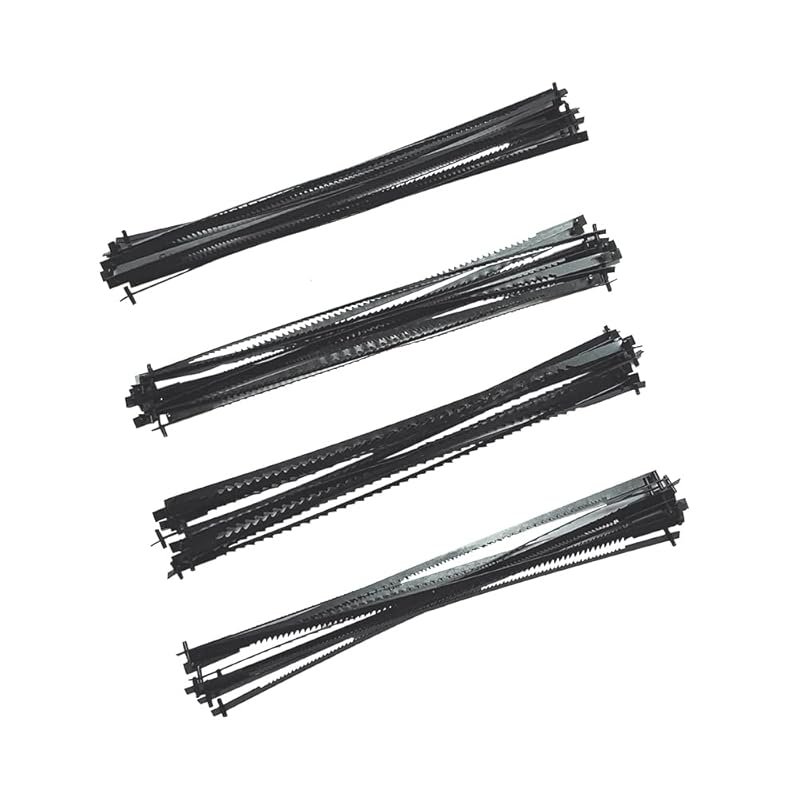 FOXBC 5-Inch Pin End Scroll Saw Blades, 48-Pack High Carbon Steel, Fit