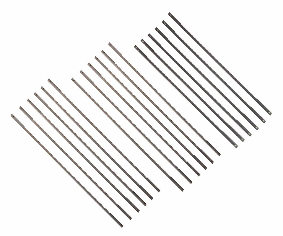 FOXBC 6-1/2 Inch Coping Saw Blades, 18 Pack, Mixed 15/18/24 TPI for Wo