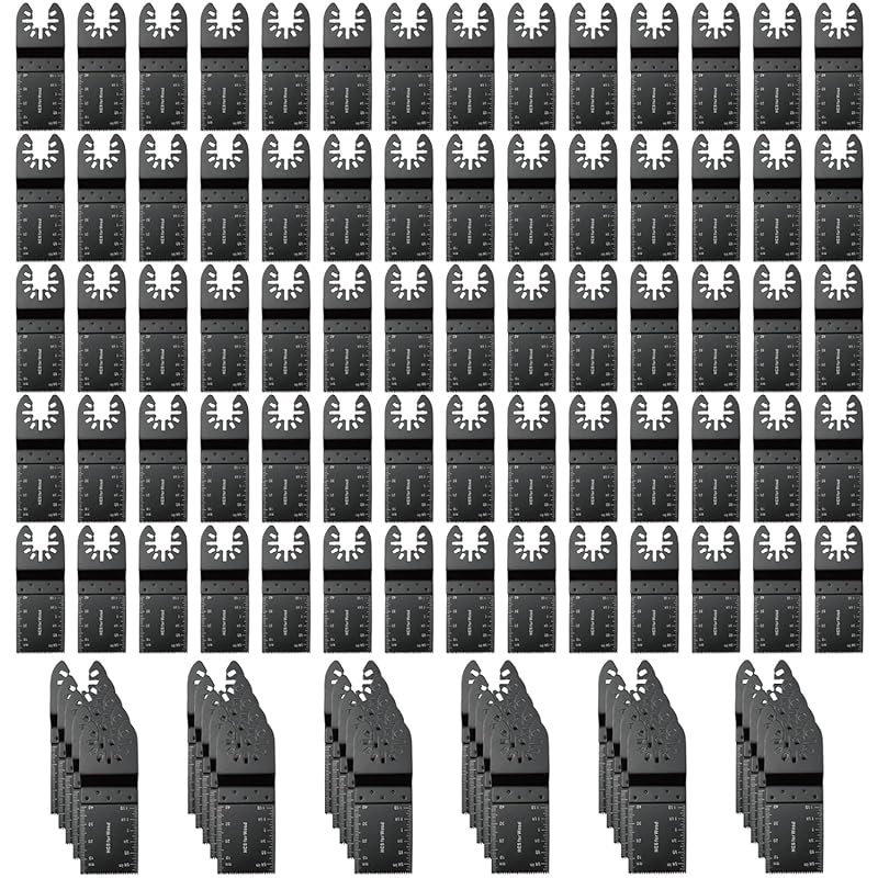 100PCS professional universal oscillating tool blades set for wood, co