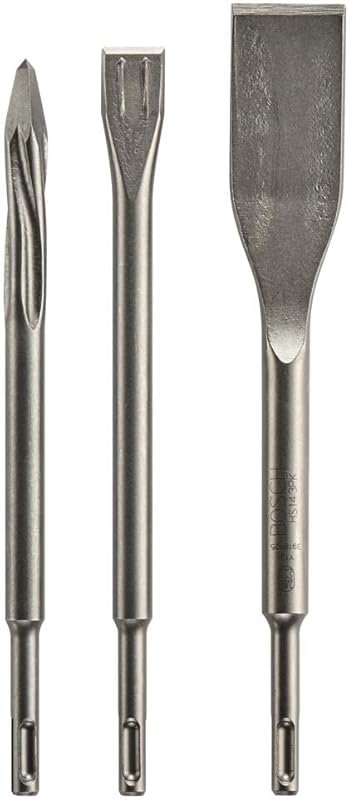 Bosch HS143PK 3-Piece SDS Plus Bulldog Self-Sharpening Chisel Set