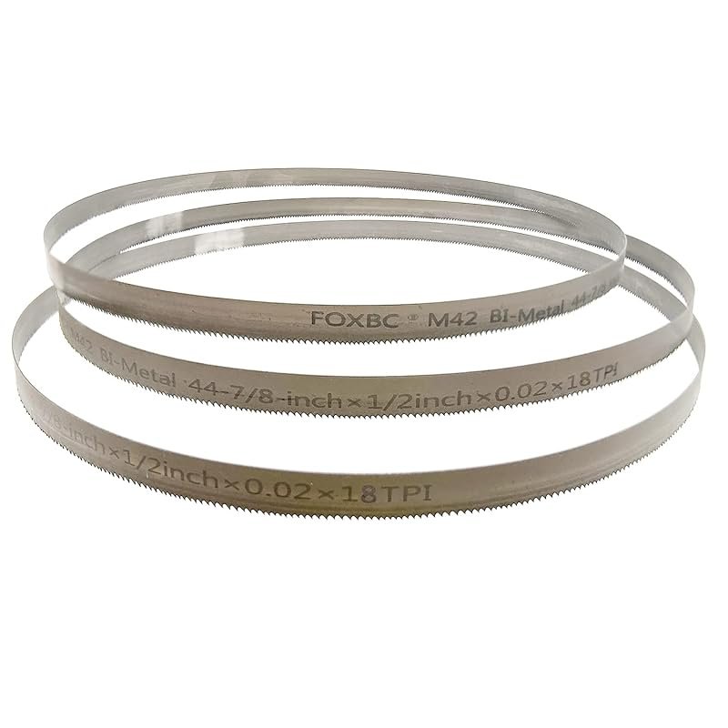 FOXBC 44-7/8-Inch Portable Band Saw Blades 18 TPI Bi-Metal Replacement