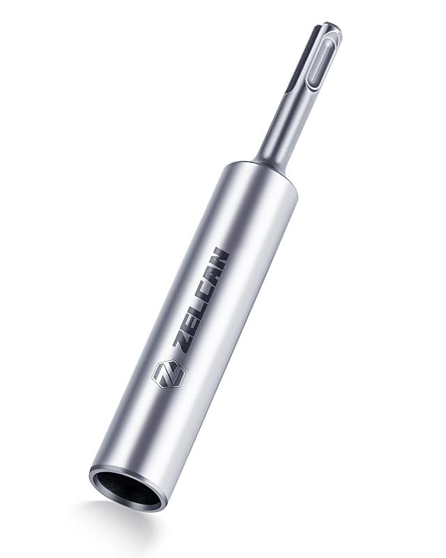 ZELCAN SDS Plus Ground Rod Driver, Heavy Duty Ground Rod Bit Driver fo