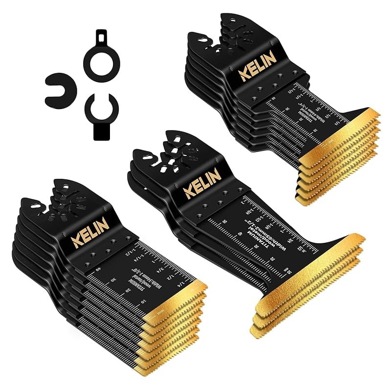 KELIN 16-Piece Titanium Oscillating Blades