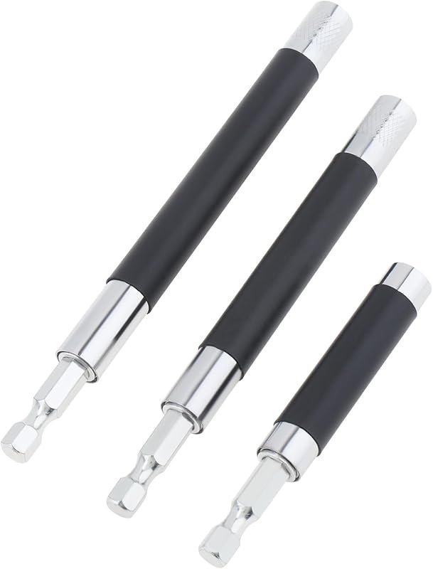 ChgImposs 3-Piece Scalable Magnetic Screw Drive Guide Bit Holder Set f