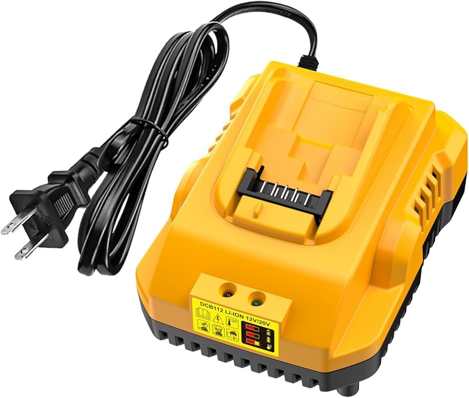 DCB112 20V MAX Battery Charger for Dewalt Batteries, Compatible with 1