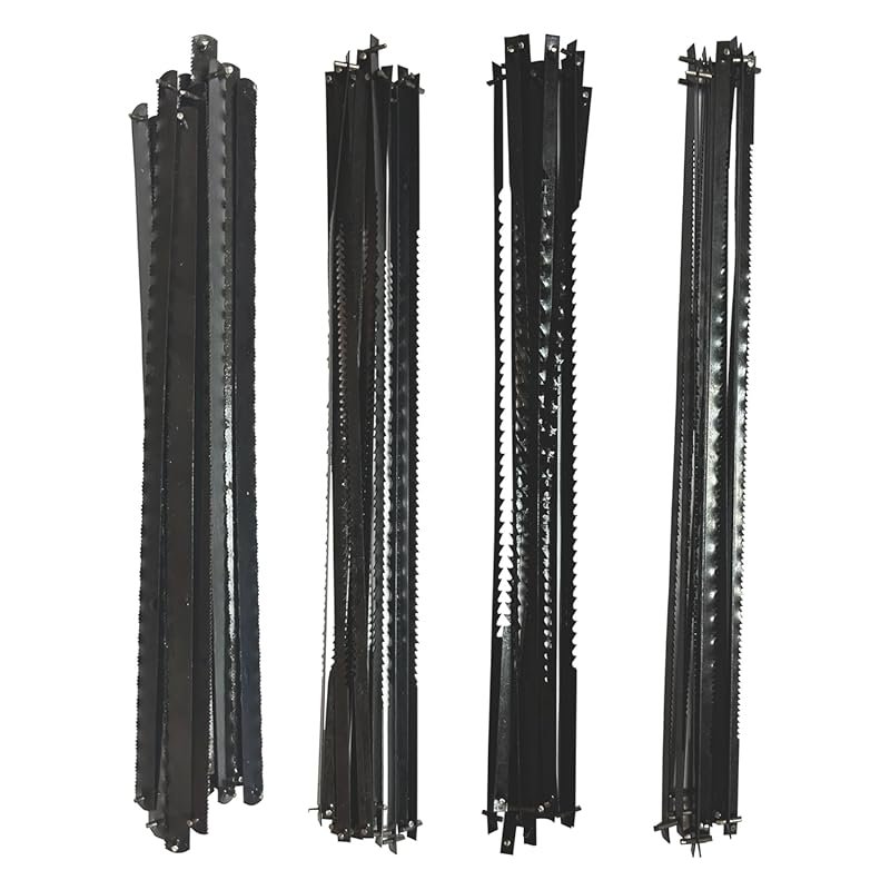 FOXBC 6-1/2 Inch Coping Saw Blade Assortment, 48 Pack, 10/15/20/32 TPI