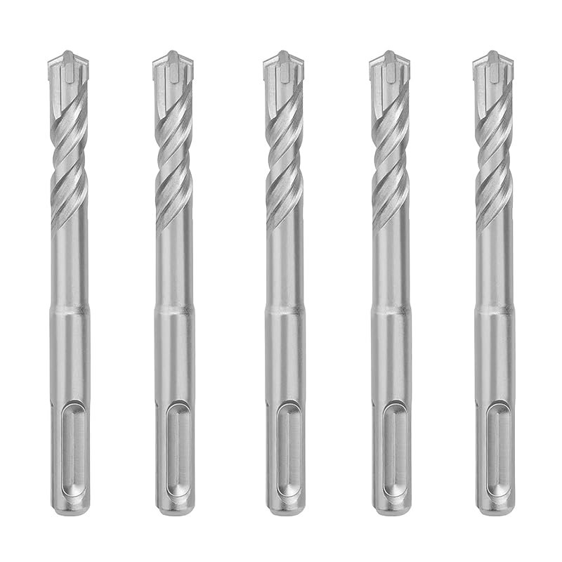 5 Pack SDS Plus Rotary Hammer Drill Bits, 5/16 x 4.33 Inch for Concret