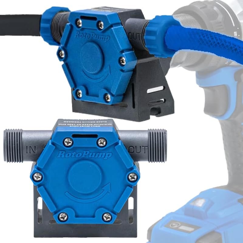 RotoPump Self-Priming Water Pump: Portable 12.5 GPM Pump to Siphon Sta