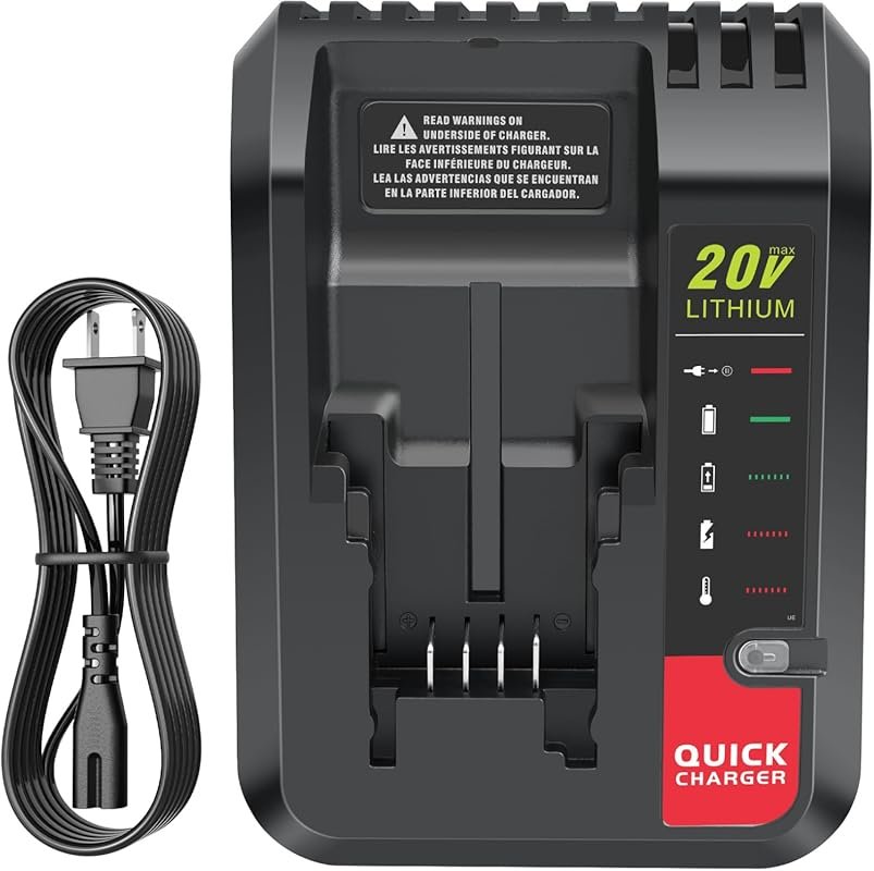 PCC692L Fast Charger for Black & Decker and Porter-Cable 20V Lithium B