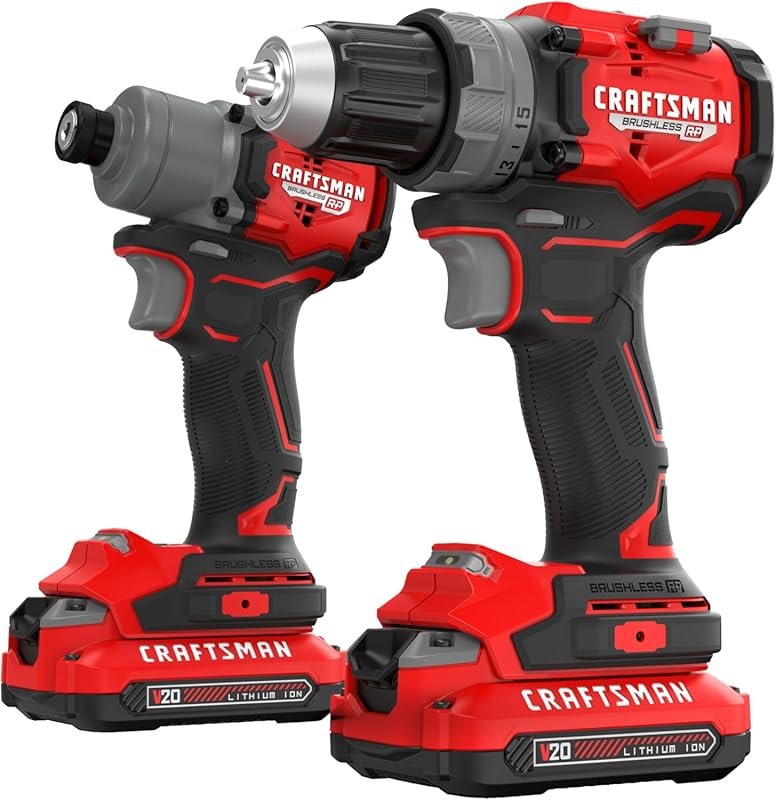 CRAFTSMAN 20V RP Brushless Drill Driver and Impact Driver Combo Kit wi
