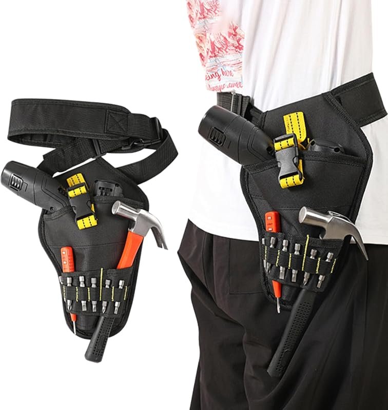 Heavy Duty Impact Driver Holster – Professional Tool Bag with Oxford Fabric for Drills and Bits