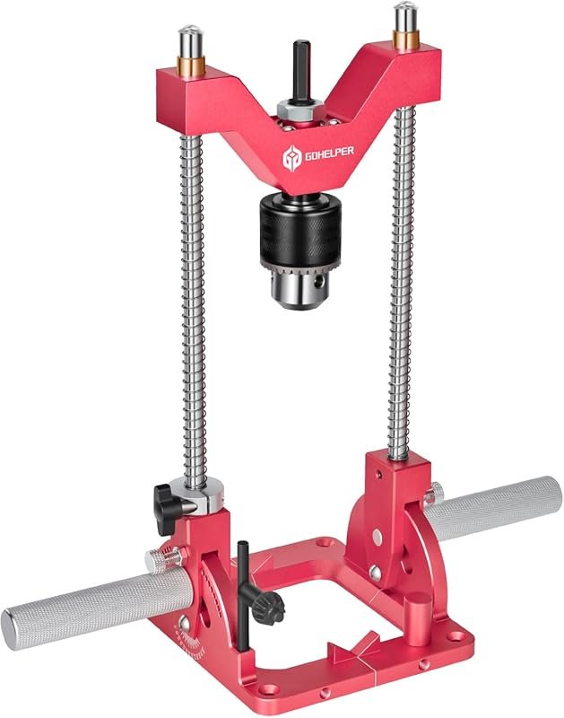 Heavy-Duty Adjustable Drill Jig Attachment & Portable Press Adapter fo